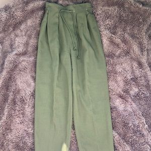 Ann Klein paper bag waist pants.